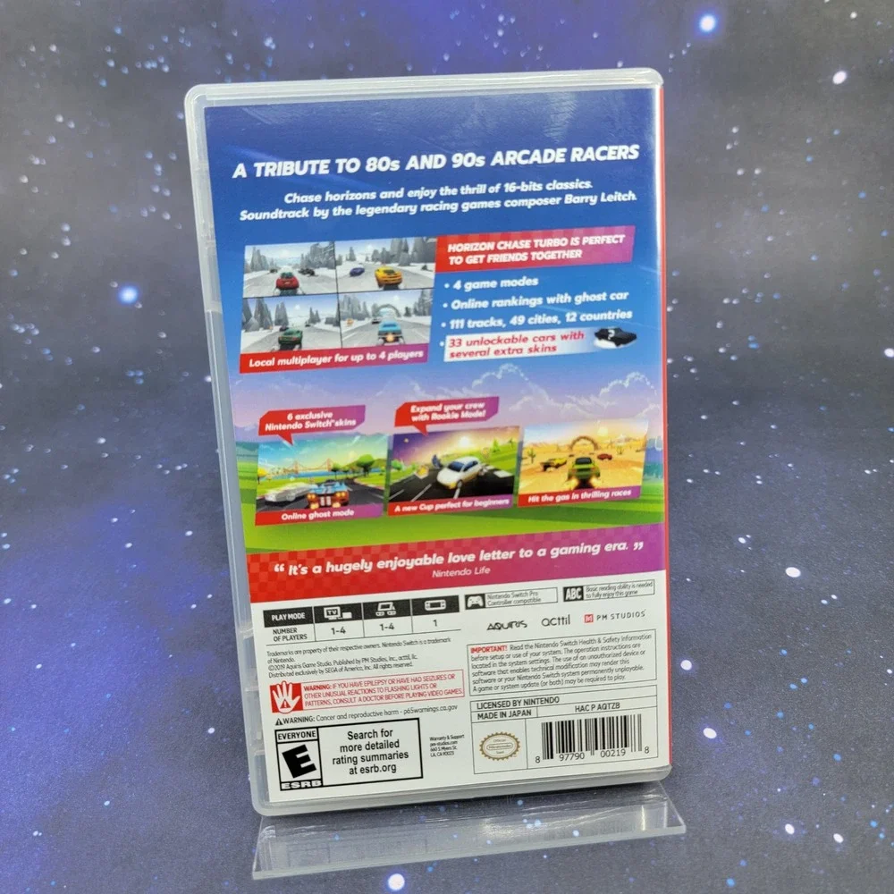 Horizon Chase Turbo Nintendo Switch Racing Video Game CIB Complete in Case